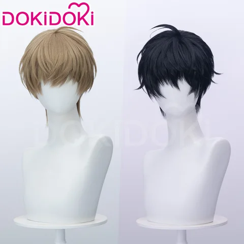 Yeon Skylar Baek Cirrus Парик Аниме Lost In The Cloud DokiDoki Мужская пара 32 см Короткие волосы Косплей Бесплатная шапочка для парика