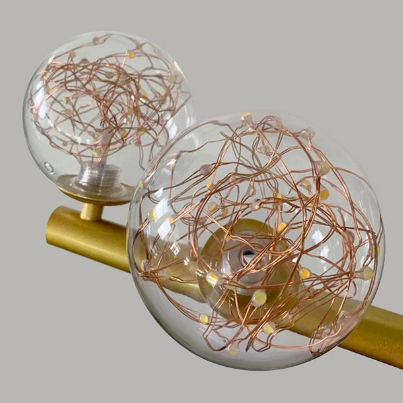 Гипсофила молочно-белый круг стеклянный подвесной светильник скандинавское