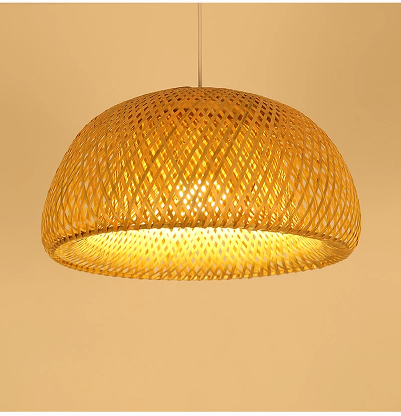 

Chinese LED Bamboo Weaving Nest Pendant Lights Tatami Japanese Hotel Lamp Tea Shop Decorative Lamps Modern Home Decor Lighting