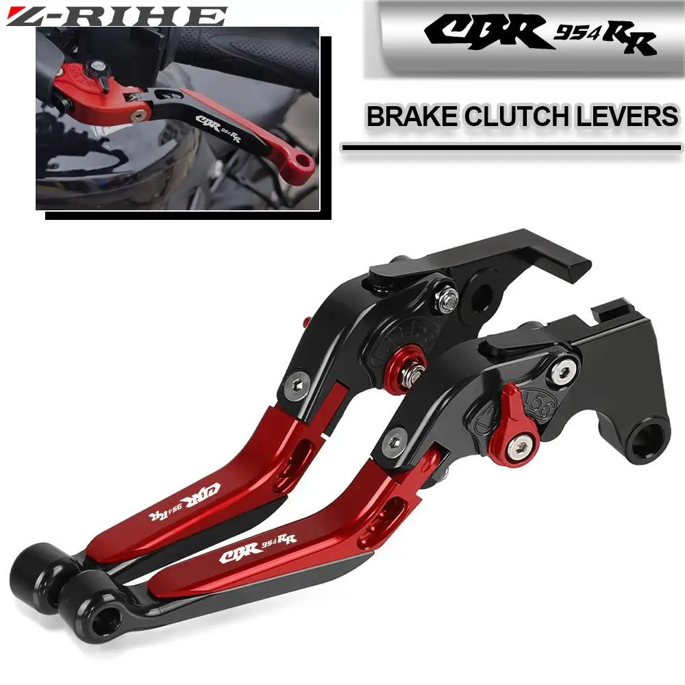 

For Honda CBR954RR CBR 954 RR 2002-2003 Motorcycle Adjustable Folding Extendable Brake Clutch Levers CNC Aluminum Handle Lever