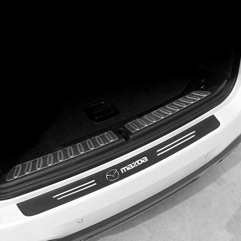 

Car Door trunk Threshold Plate Carbon Fiber Stickers For mazda 3 bk 6 gg gh gj cx3 cx5 cx30 cx7 cx8 cx9 mx5 rx8 Auto Accessories