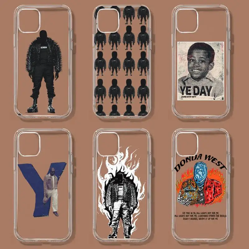 Чехол для телефона Kanye West Donda для iPhone 11 12 Mini 13 14 Pro XS Max X 8 7 6s Plus 5 SE XR, прозрачная оболочка.