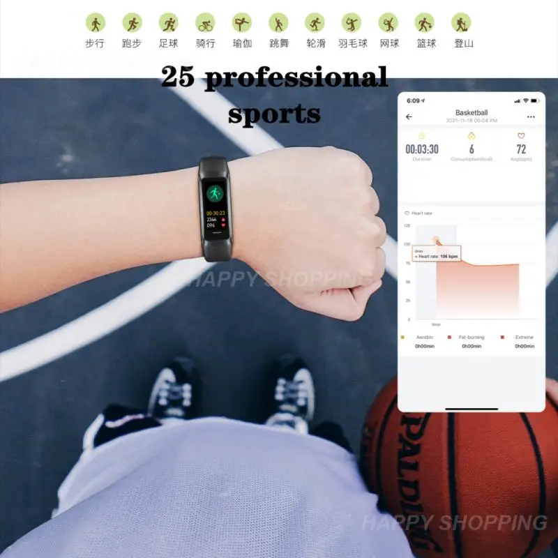 

Amoled Smart Watch 2023 Smartwatch Band Women Heart Rate Blood Wartch Waterproof Connected Smart Bracelet Sport Fitness Tracker