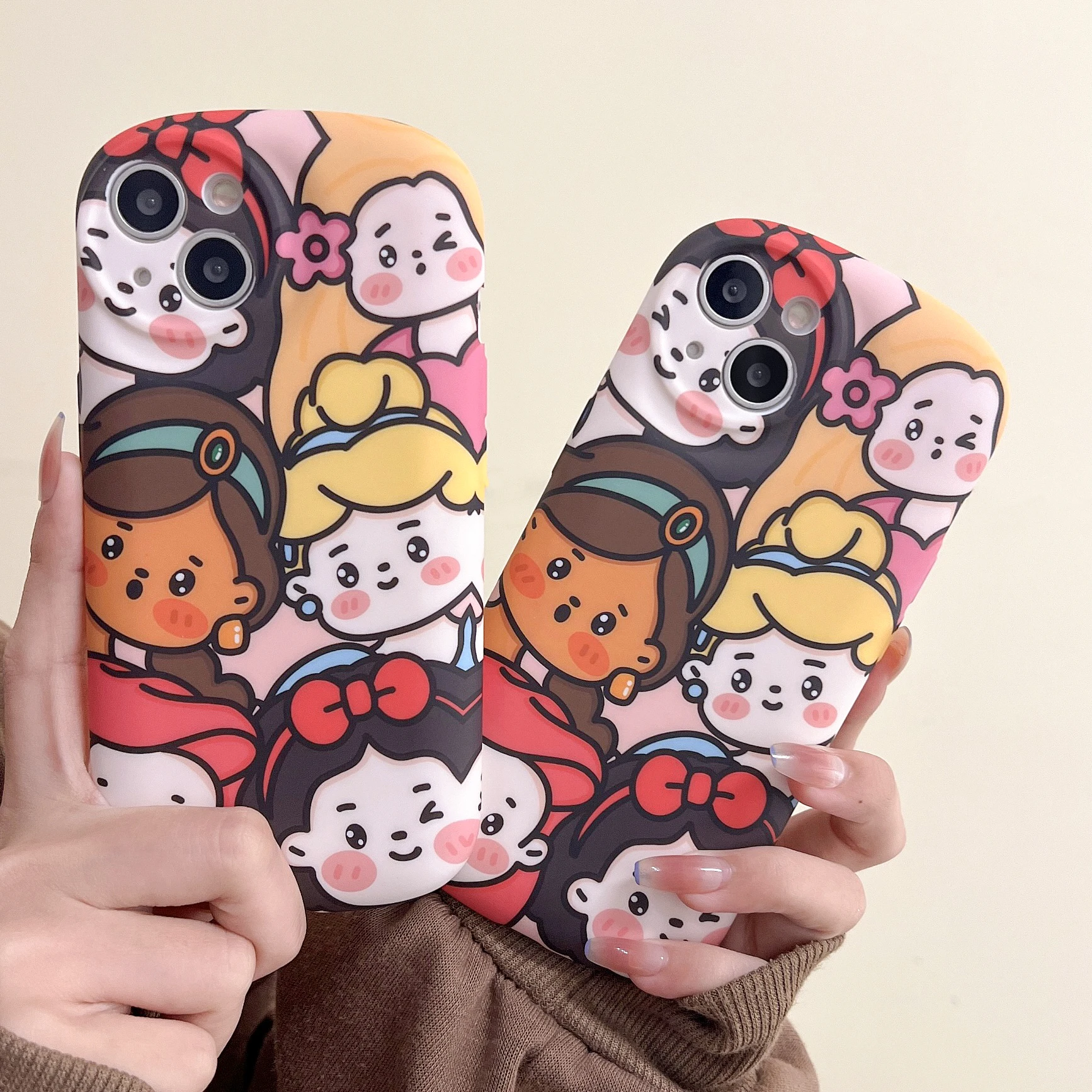 

Six Princess Phone Case For iPhone 11 12 13 14 Pro MAX 6 6S 7 8 Plus XS 12 13 Mini X XR SE20 Silicone Protect the Lens