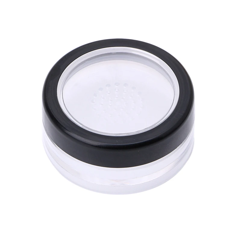 

10g Plastic Loose Powder Jar Powder Puff Boxes Empty Cosmetic Container Travel