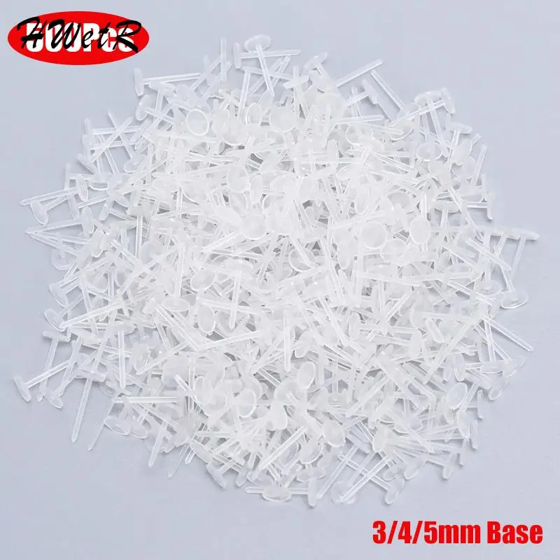 500pcs Plastic Earring Pin Ear Post Stud Back Stoppers Blank Flat Cup Earrings Ear Clip Rubber Pad Pins Earrings Jewelry