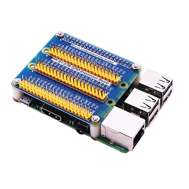 

1-точечная 3-контактная Плата расширения GPIO для Raspberry Pi 4B/3B +/3B