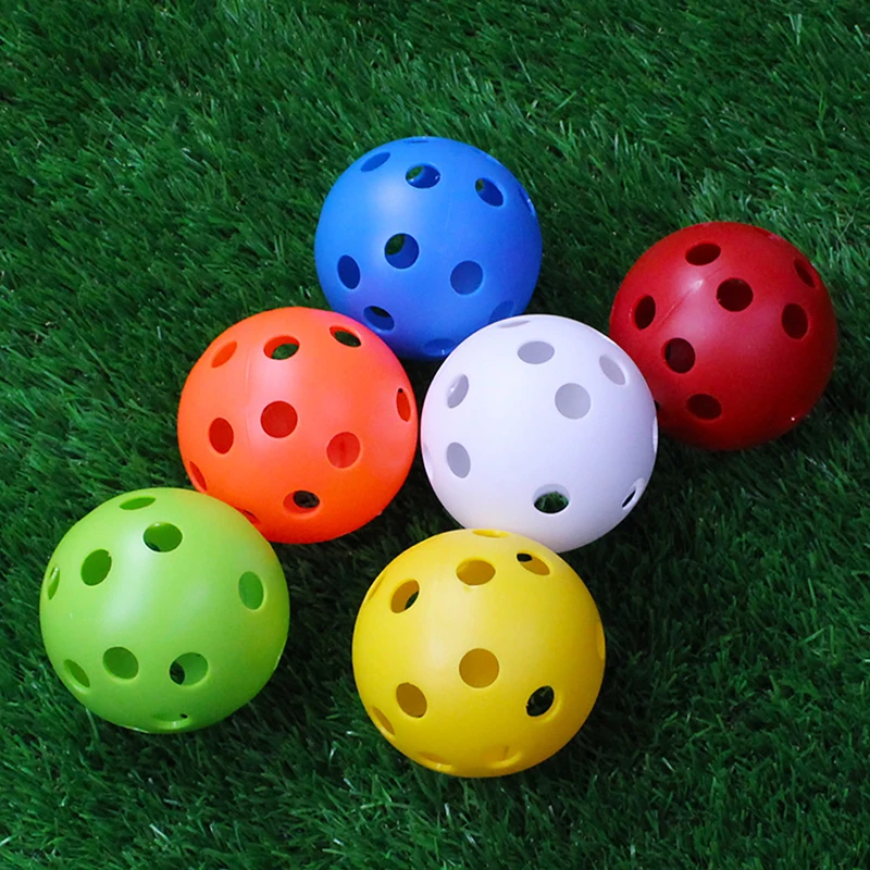 

24Pcs/Bag 42MM Multicolor Plastic Golf Training Balls Airflow Hollow Golf Ball Indoor Ourdoor Plastic Ball