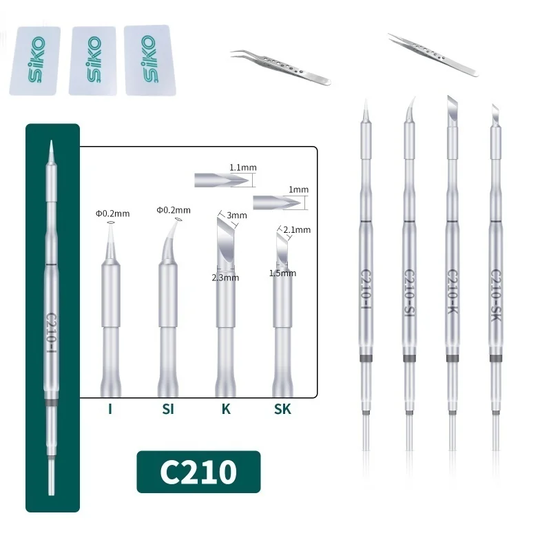 

YIHUA I/K/Si/SK Паяльные жала Нагревательный сердечник Совместимые нагреватели прецизионной сварочной станции серии C210