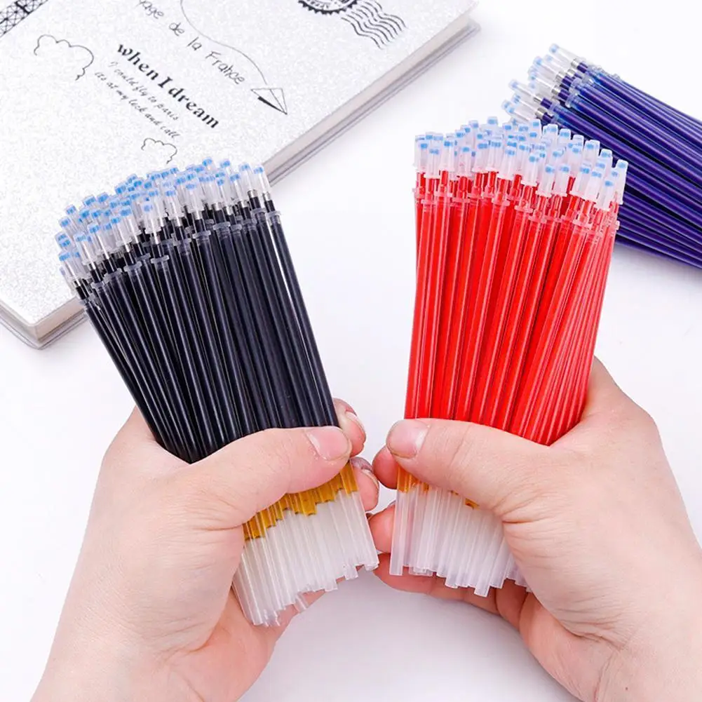 

10pcs/lot Erasable Refill Pens High Temperature Disappearing Fabric Marker Pen For Patchwork Fabric Pu Leather Mark Sewing Y3t6
