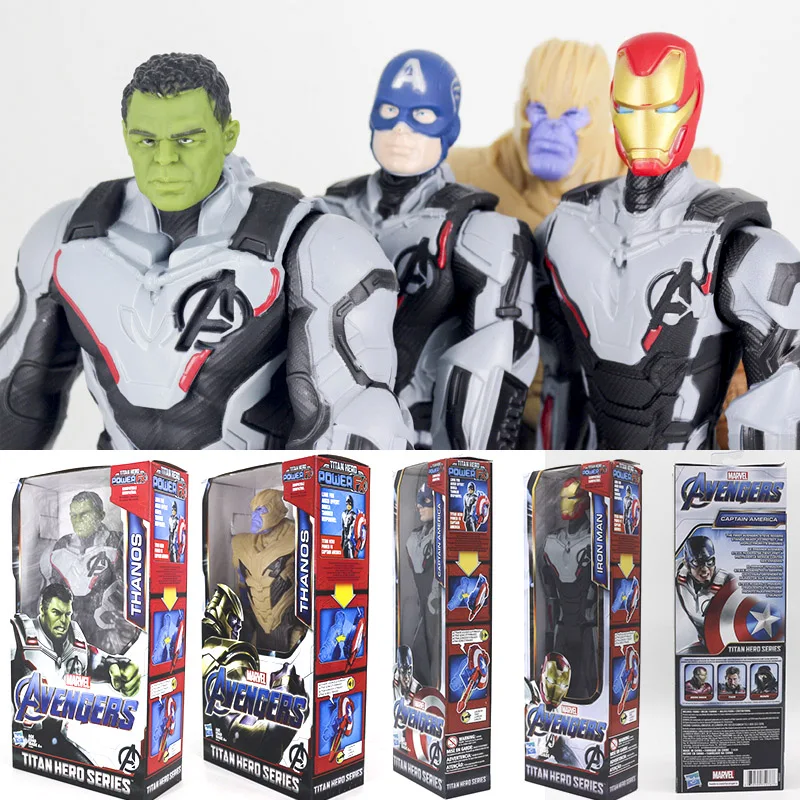 Hasbro Marvel Avengers Titan Hero Iron Man Black Panter Action Figures Cartoon Heroes thanos Iron Man hulk Model Toys  Gift