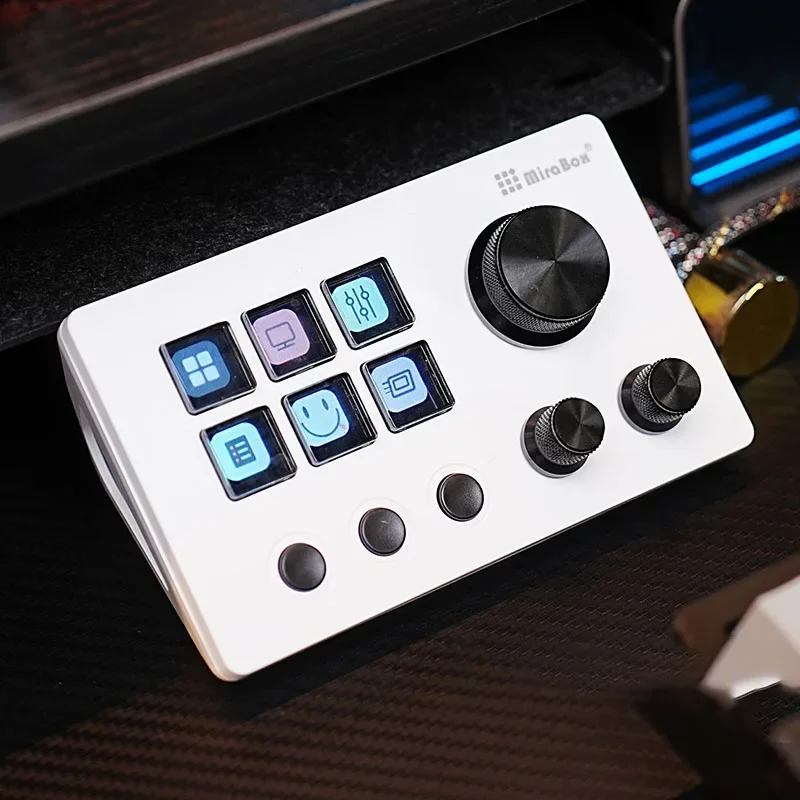 N3 Mechanical Keyboard 3 Multifunctional Knob Desktop Controller Webcast PS Office Music Console Gaming Accessories Gift