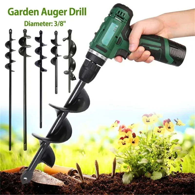 

Digging Hole Short Drill Farm Spiral Alloy For Soil Rod Ground For Head Agricultural Planting Drill Drill Plant Garden Loose Bit