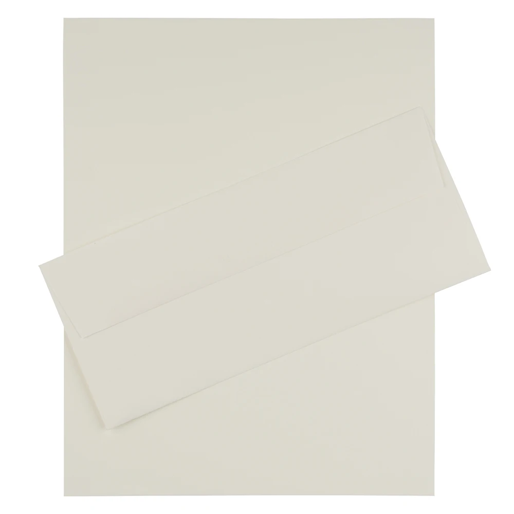 

#10 Business Stationery Set, 100/Pack, Natural White Wove