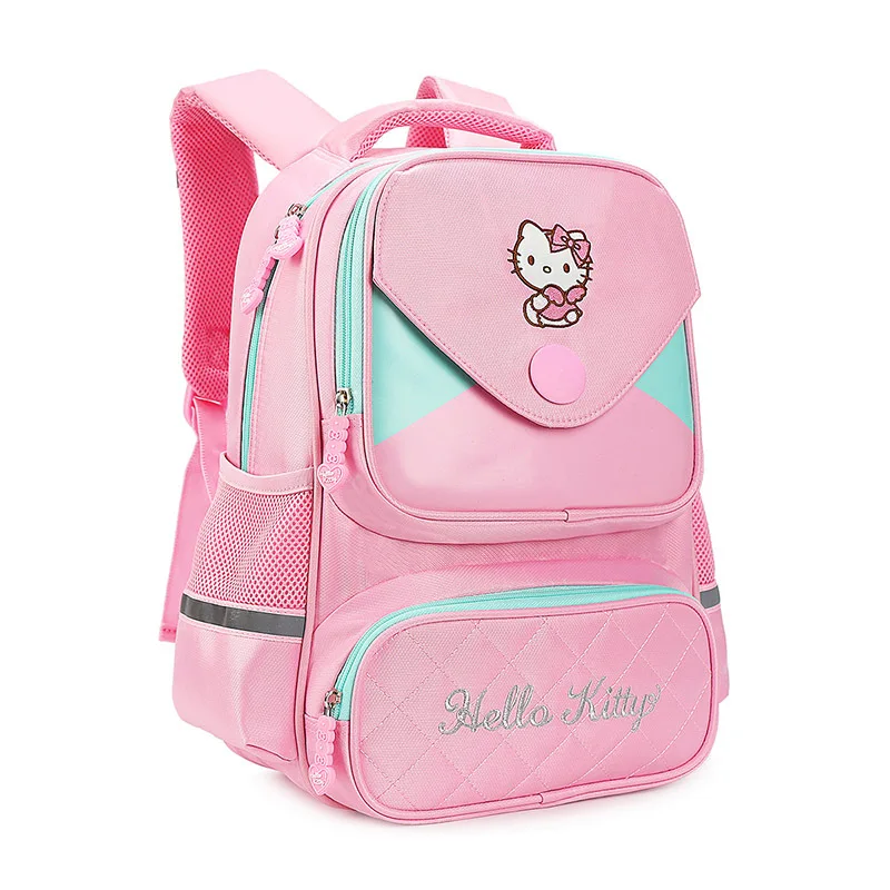 Hello Kitty Primary School Student Schoolbag 1-3-5 Grade Children Cartoon Waterproof and Lightweight Backpack