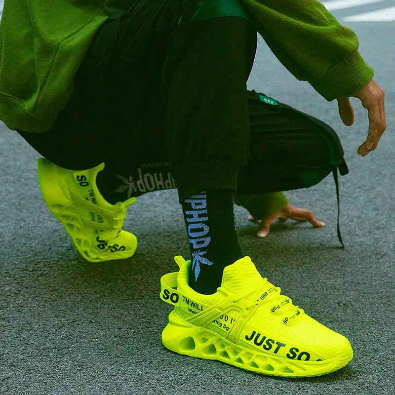 JIEMIAO 2022 New Men Women Running Shoes Unisex Fashion Breathable Shock Absorption Sneakers Outdoor Sports Tennis Gym Shoes