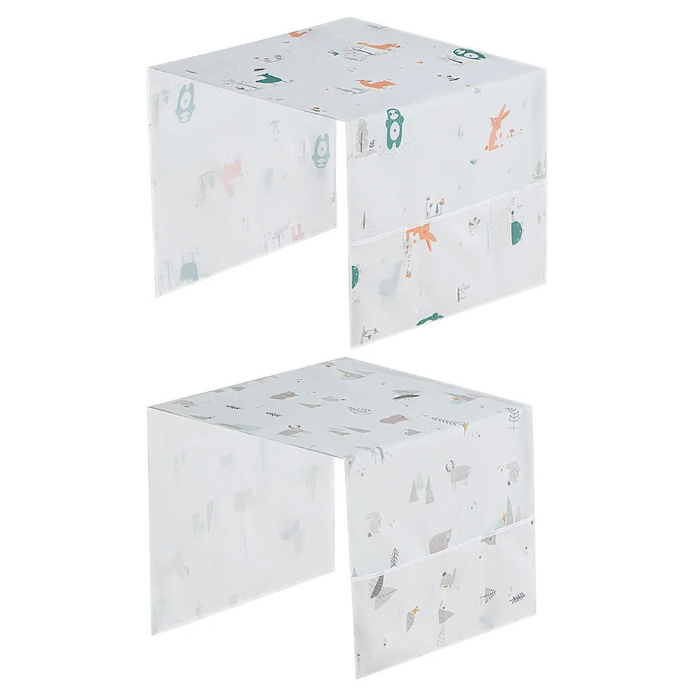 

2pcs Fridge Covers Dryer Protector Mats Washer Cover Refrigerator Dust Cover