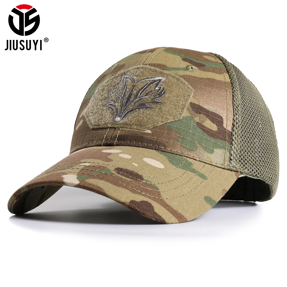 Camo Hiking Baseball Cap Adjustable Snapback Sun Hats Sports Hunting Cycling Tactical Army Camping Paintball Airsoft Headgear