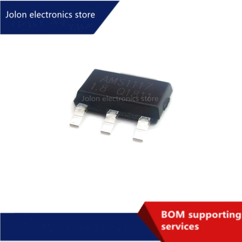 

10PCS New original AMS1117-1.8 regulated power supply chip step-down IC