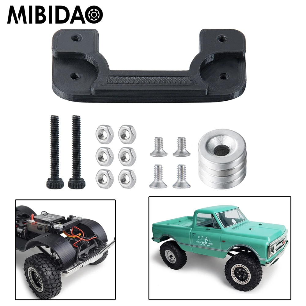 Mibidao Plastic Invisible RC Car Shell Column Body Post Mount Bracket Set for 1/24 SCX24 AXI00001 RC Crawler Upgrade Parts