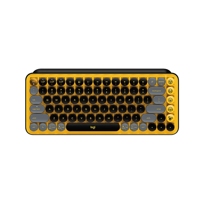 

2021 Logitech P OP Wireless Mechanical Keyboard Colorful Macaron Office Keyboard TTC Axis Custom Emoj Buttons Game Keyboard