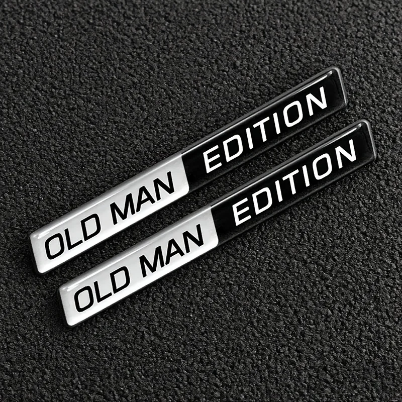 

2 Шт. 3D-наклейки На Автомобиль, Эмблема «Старик», Забавные Наклейки-крылья, Универсальные Наклейки На Дверь