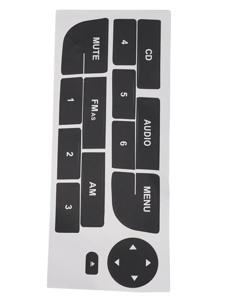 1 компл. Переводные картинки для ремонта кнопки радио матовый черный ForGrand Punto