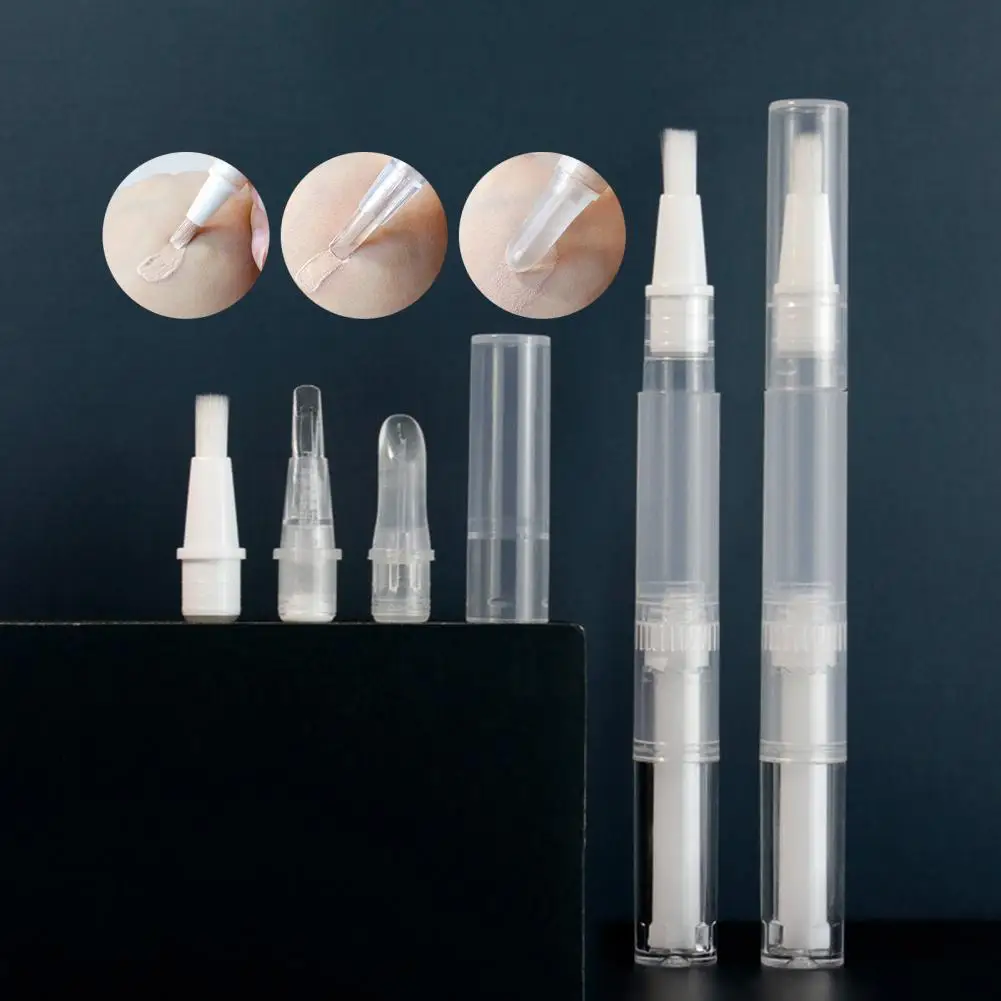 

2ml/5ml Dispenser Pen Transparent Good Sealing Hygienic Easy to Carry PP Material Liquid Foundation Rotating Repacking Pen