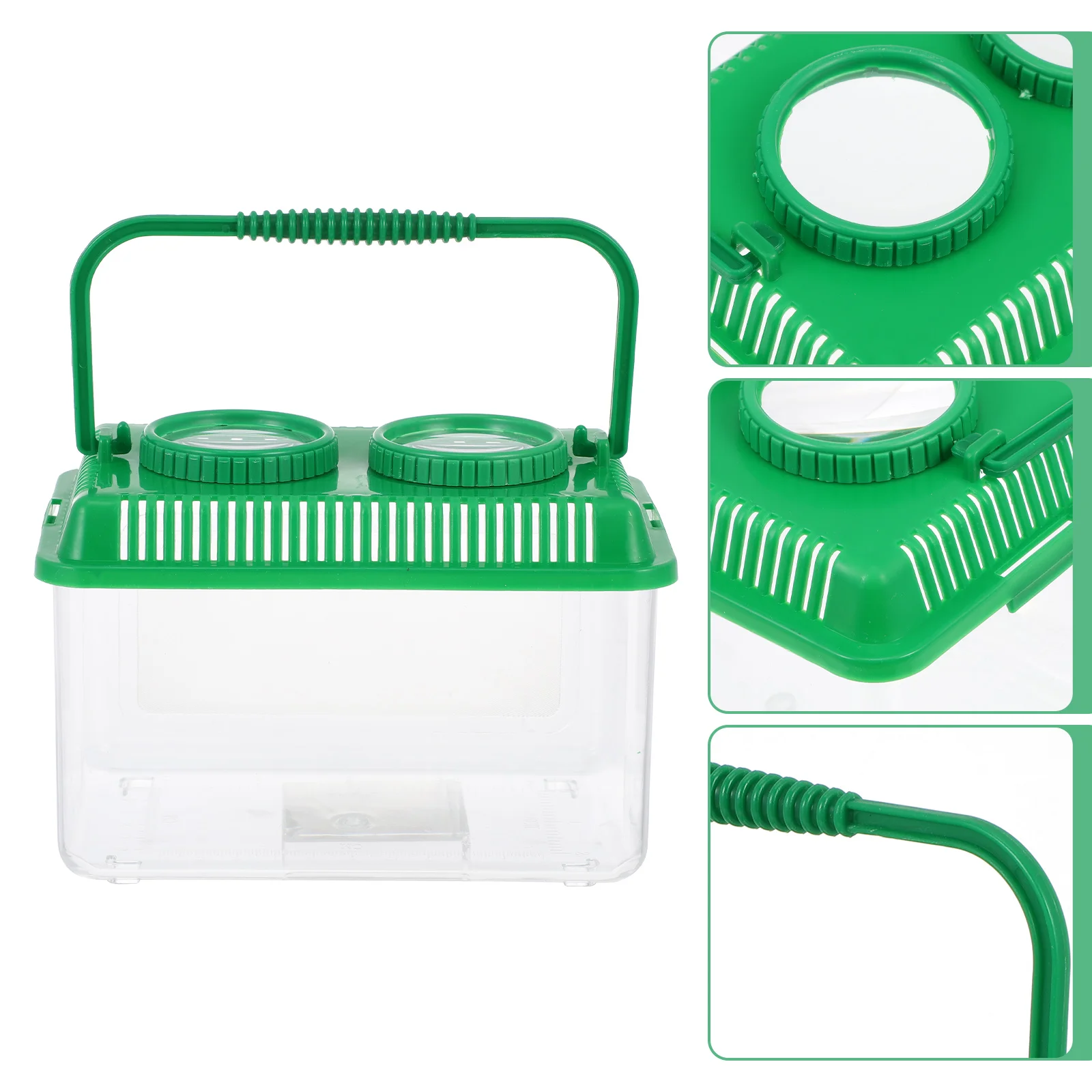 

Bug Box Kids Insect Cage Magnifier Catcher Jar Kit Viewer Observeoutdoor Clear Case Catchinggoldfishterrarium Habitat Breeding