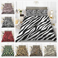 zebra stripes bedding set for bedroom soft bedspreads comefortable duvet cover quality quilt cover and pillowcase