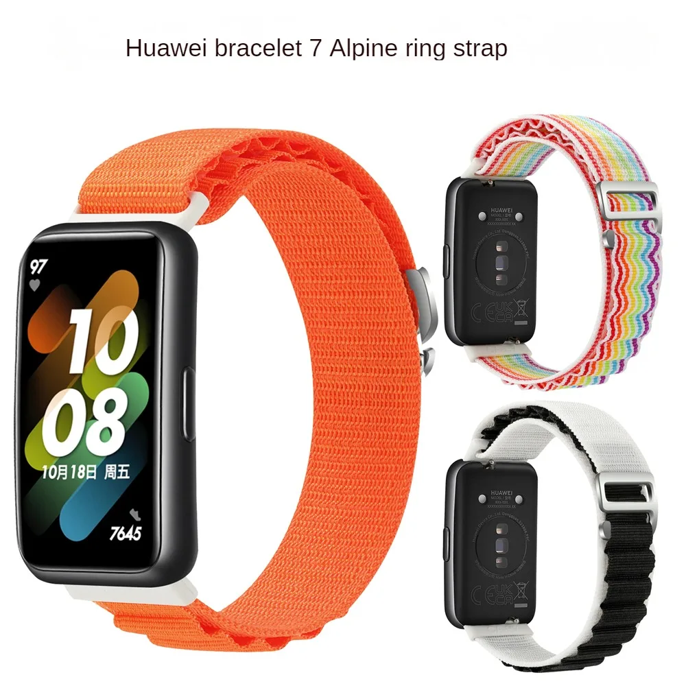 

Wristband For Huawei7 Smart Watch Nylon Woven Light Comfortable Breathable Replacement Sports Watchband Watch Accessories
