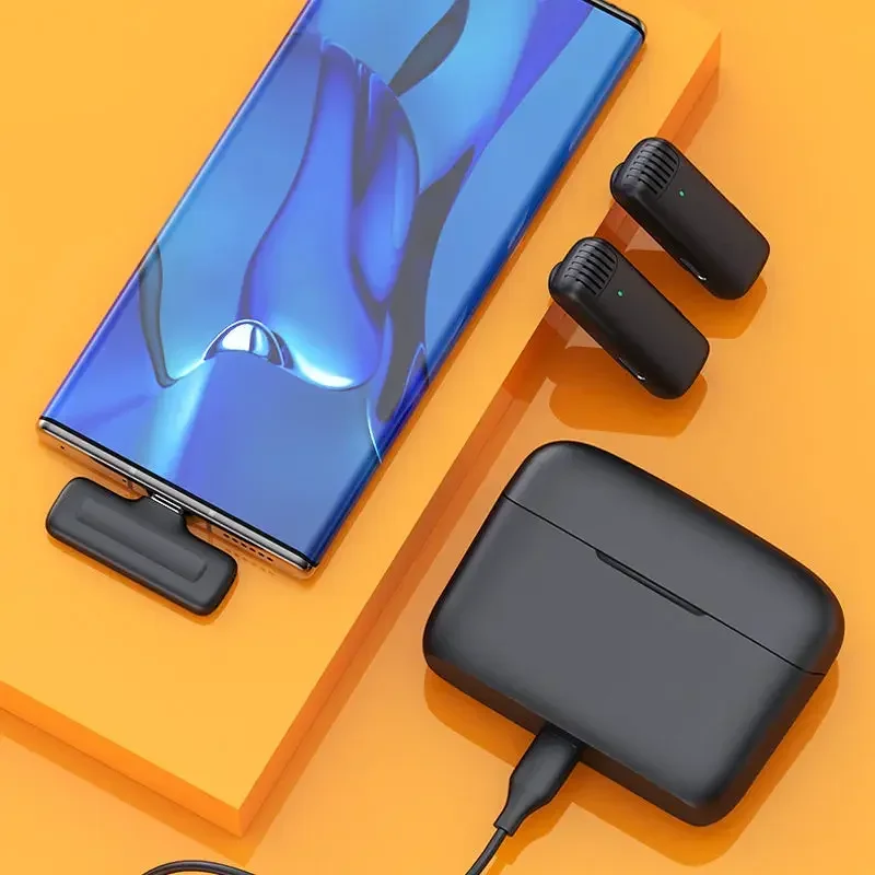 Беспроводной петличный микрофон J13 Type C 2 4 ГГц для iPhone Android