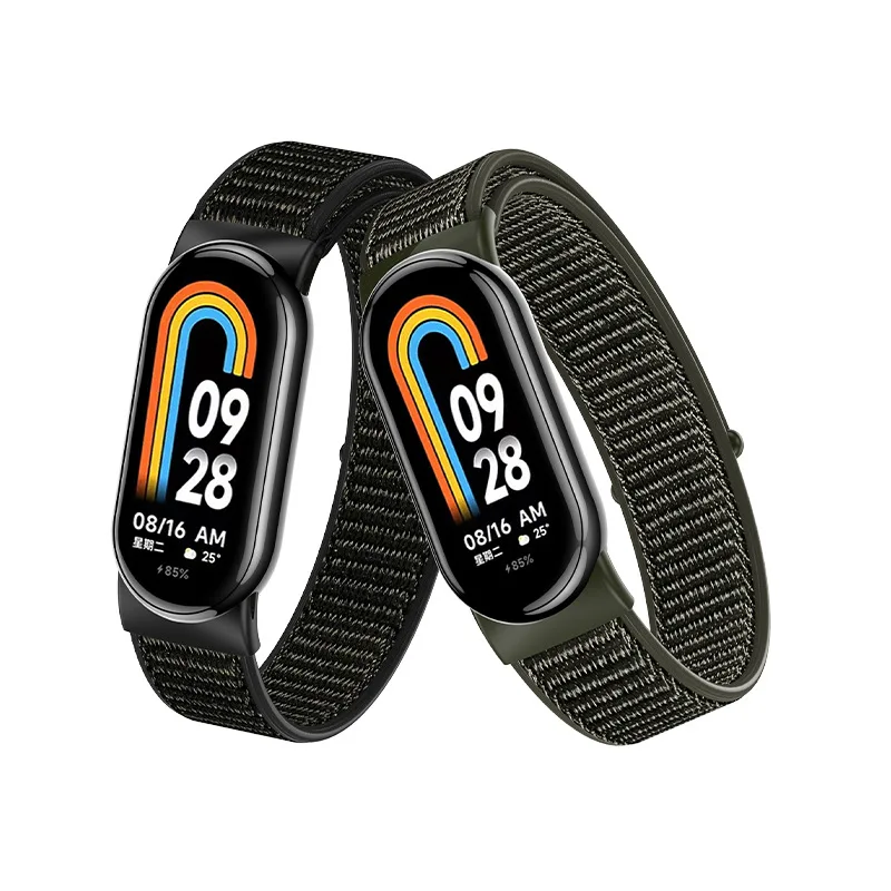 Nylon Watchband For Xiaomi mi band 8 Correa Strap Replacement Belt For Mi band 8 Bracelet Breathable Sport Strap Smartwatch Band