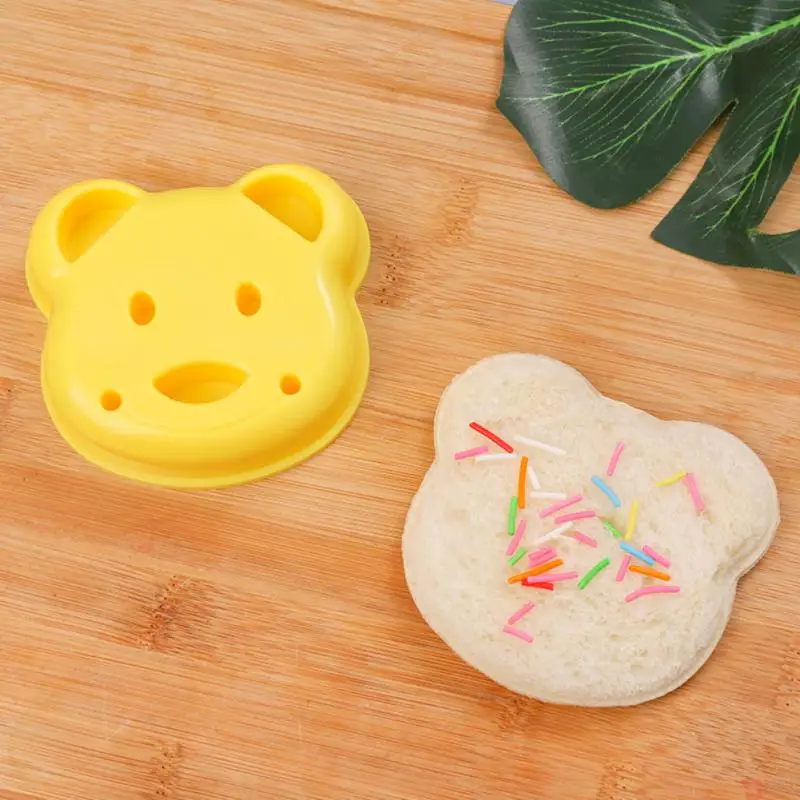 

Cute Cartoon Sandwich Mold Plastic Bear Mold Dog Bear Shape Diy Toast Cut For Kids Bread Crust Cutters Cookie Cutters 2023