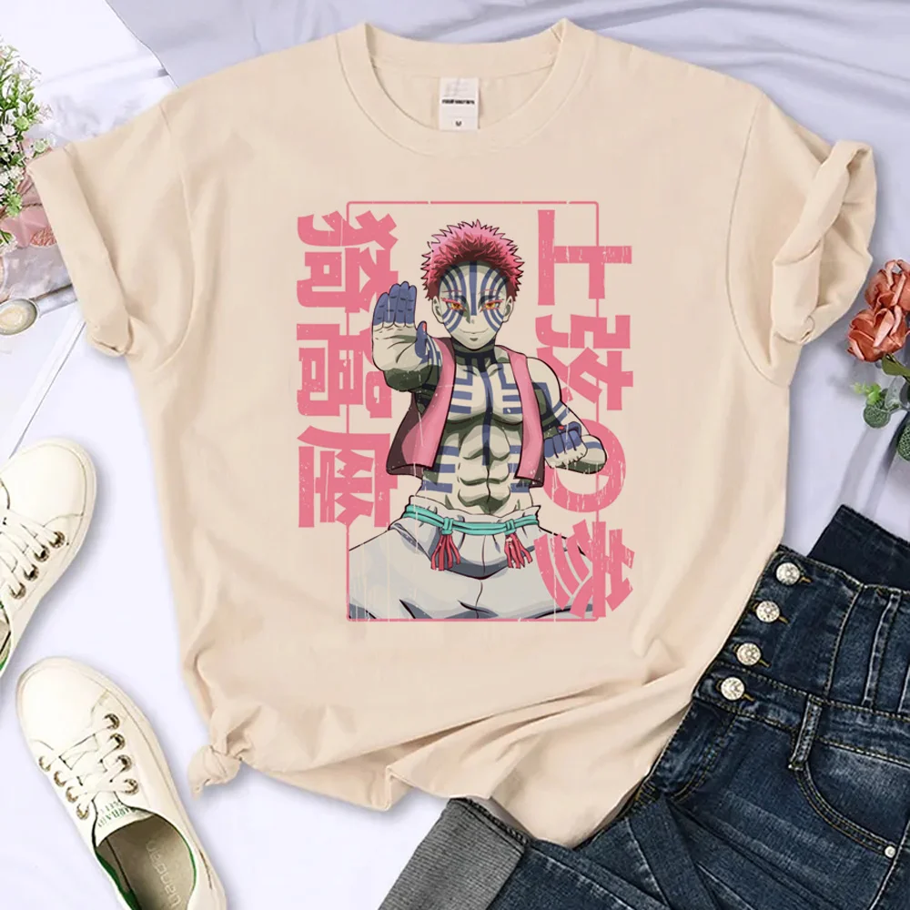 

Demon Slayer t shirt women designer manga comic t shirt girl streetwear clothes