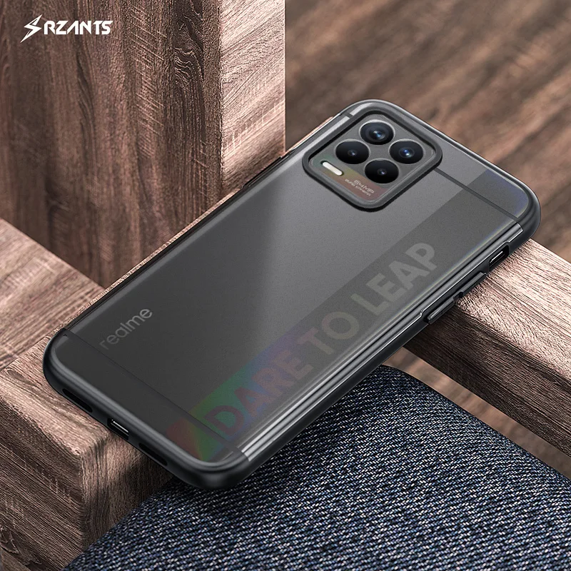 Чехол Rzants для Realme 8 Pro матовый [Белая Акула] антенна матовая ультратонкая