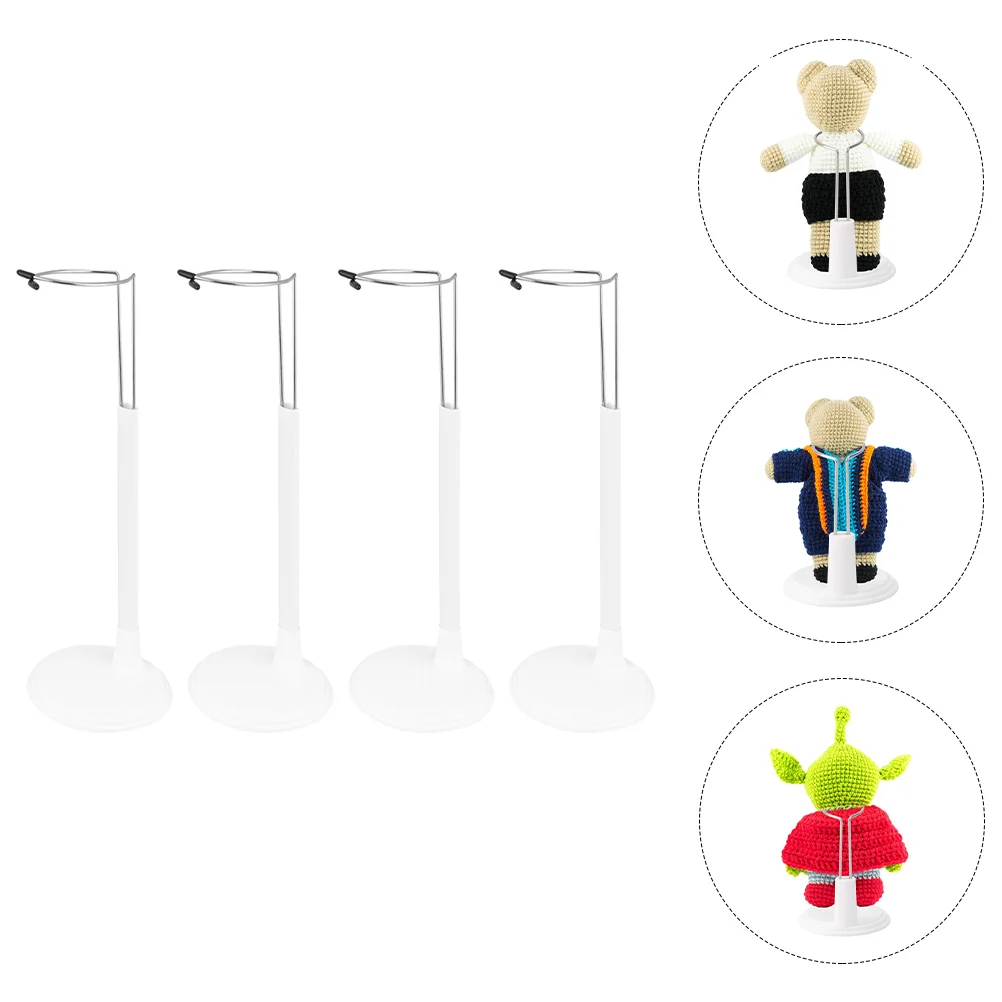 

4pcs Dolls Stands Doll Display Racks Practical Doll Brackets Doll Holding Racks