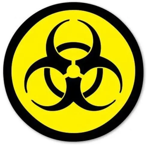 

Biohazard Radioactive Danger Circle 12 X 12 Inch Round Tin Sign Nostalgic Metal Sign Home Decor for Culb Bar Cafe