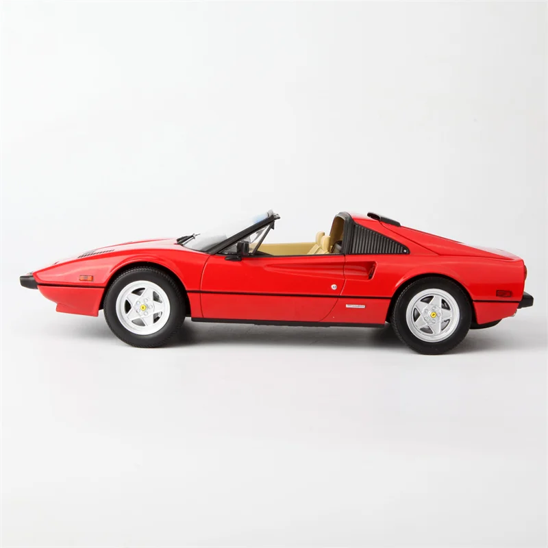 Фото Модель автомобиля Norev 1/18 308 GTS 1982, спортивный автомобиль, красный/серебристый, металлическая литая модель, игрушка, подарок для хобби, украшение для коллекции №2