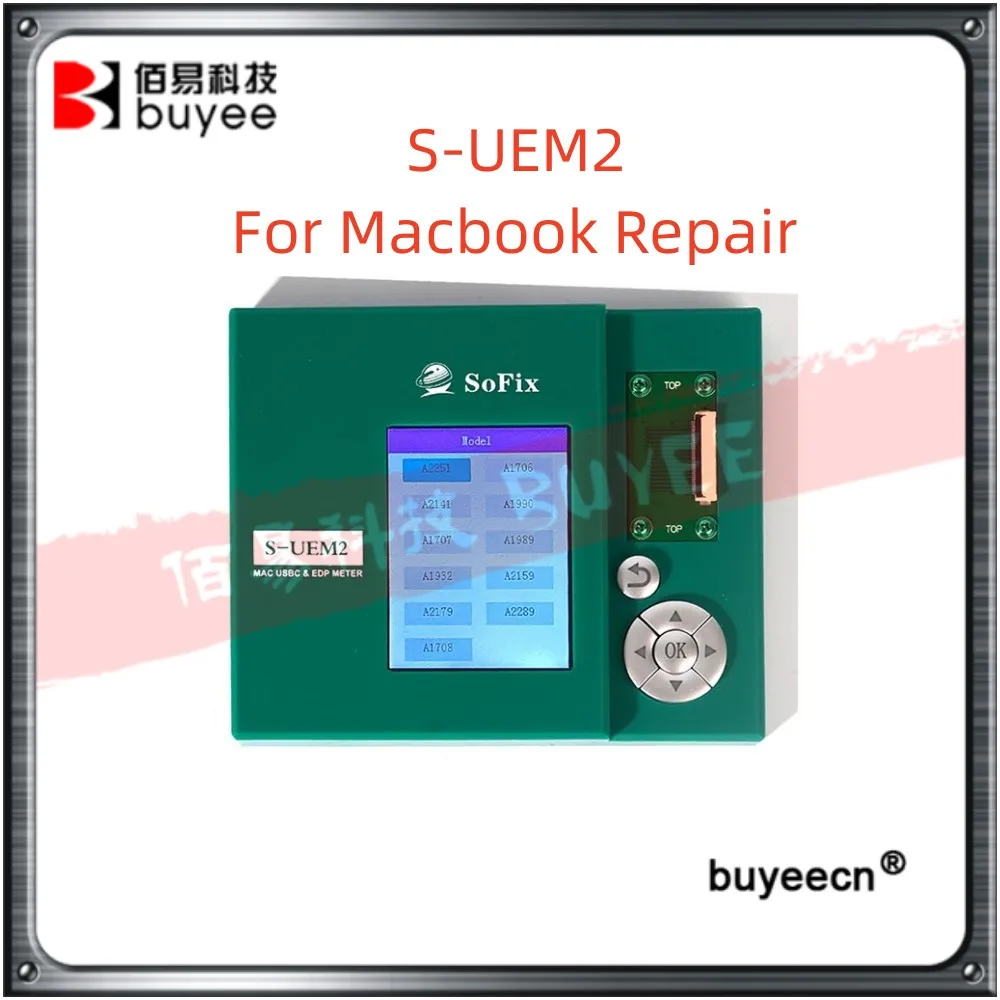 

S-UEM2 Tester Repair Tool For Macbook 2016-2020 Logic Board USBC & EDP Meter Connector Camera Detection Test
