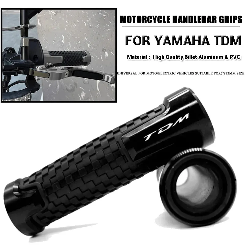 

For YAMAHA TDM850 TDM900 TDM 850 TDM 900 Motorcycle Accessories CNC Aluminum Handlebar Hand Grips Handle Bar End Grip