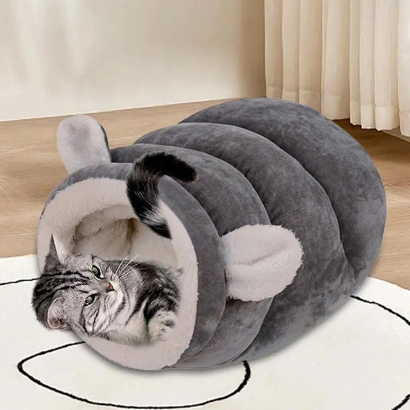 Спальный мешок для кошек Зимняя кровать Кровать Burrow кошачьей пещеры