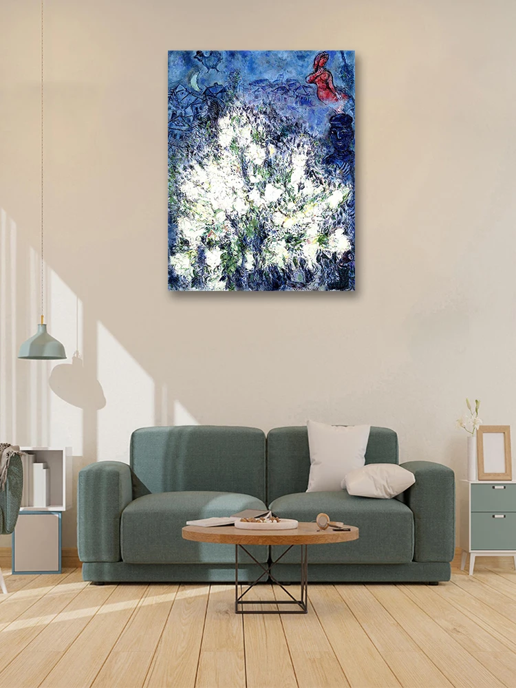 Марк Шагал 《Цветущий куст》Репродукция масляной живописи Искусство Печать на