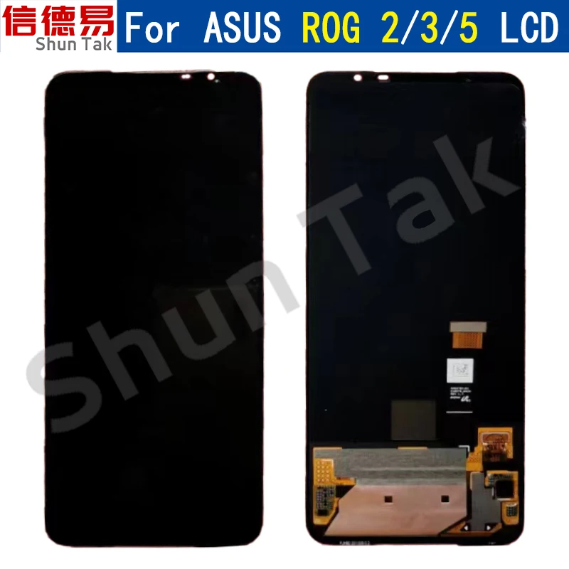 

Original AMOLED For ASUS ROG Phone 2 ZS660KL LCD Display Touch Screen For ASUS ROG Phone 3 ZS661KS / Phone 5 ZS673KS