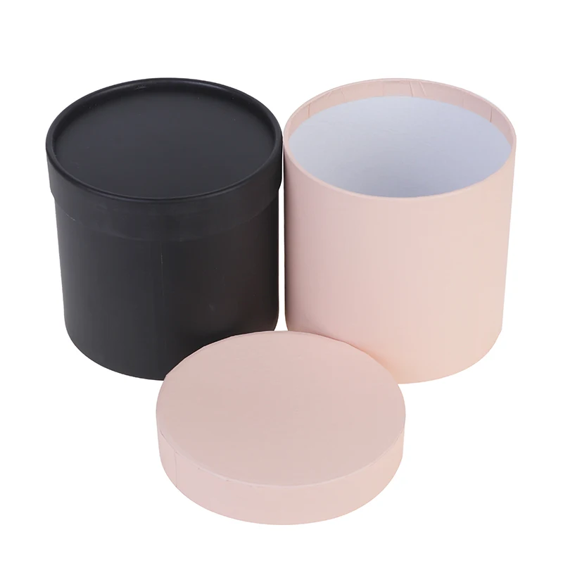 

Flower Box Gift Packaging Box Portable Round Small Hug Bucket Storage Flower Cardboard Box Candy Day Mother Rose