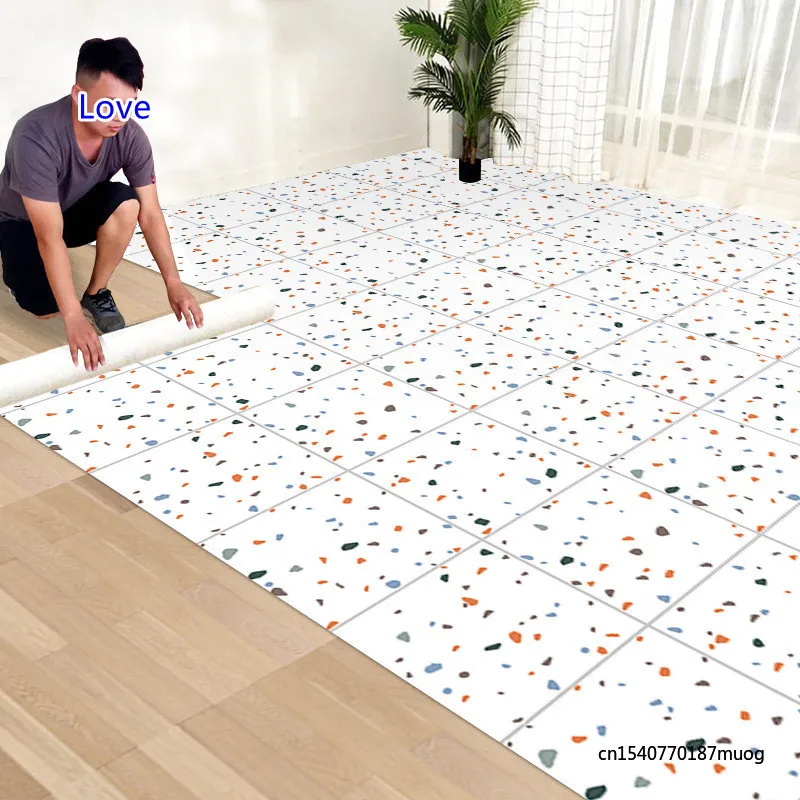 

Толстые износостойкие водонепроницаемые напольные наклейки для ванной комнаты, кухни, Нескользящие напольные наклейки для плитки, домашни...