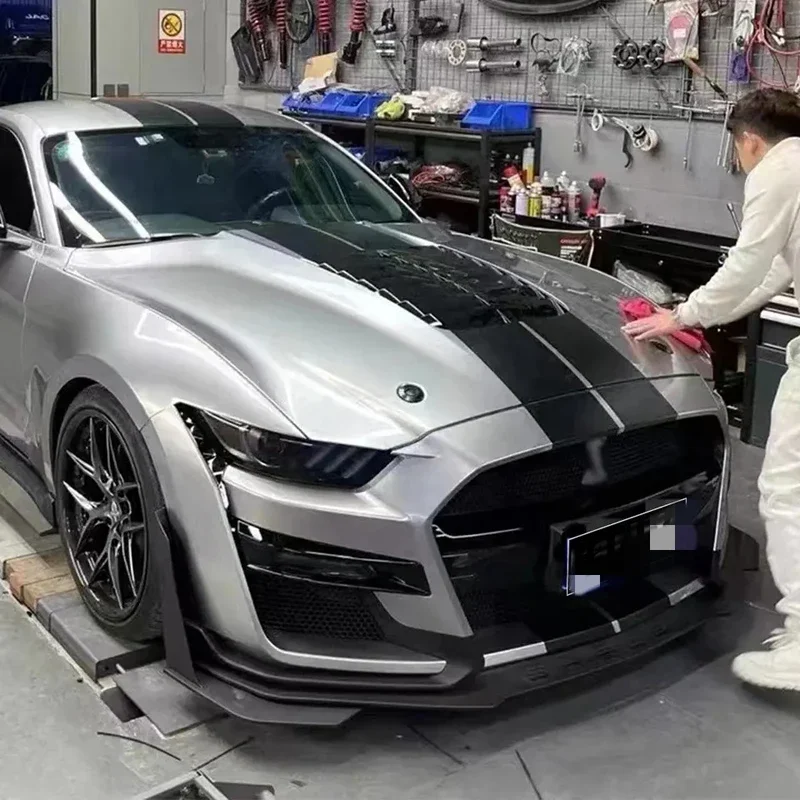 Обновление до пластикового комплекта переднего бампера GT500 для Ford Mustang S550 2015-2022