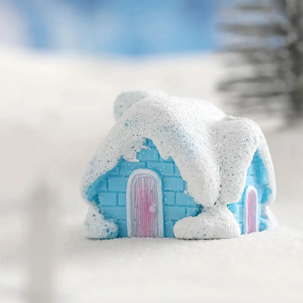 

Home Decor Desktop Garden Ornament DIY Miniature Micro Landscaping Snowman Bunny Snow Scene Rabbit Figurine