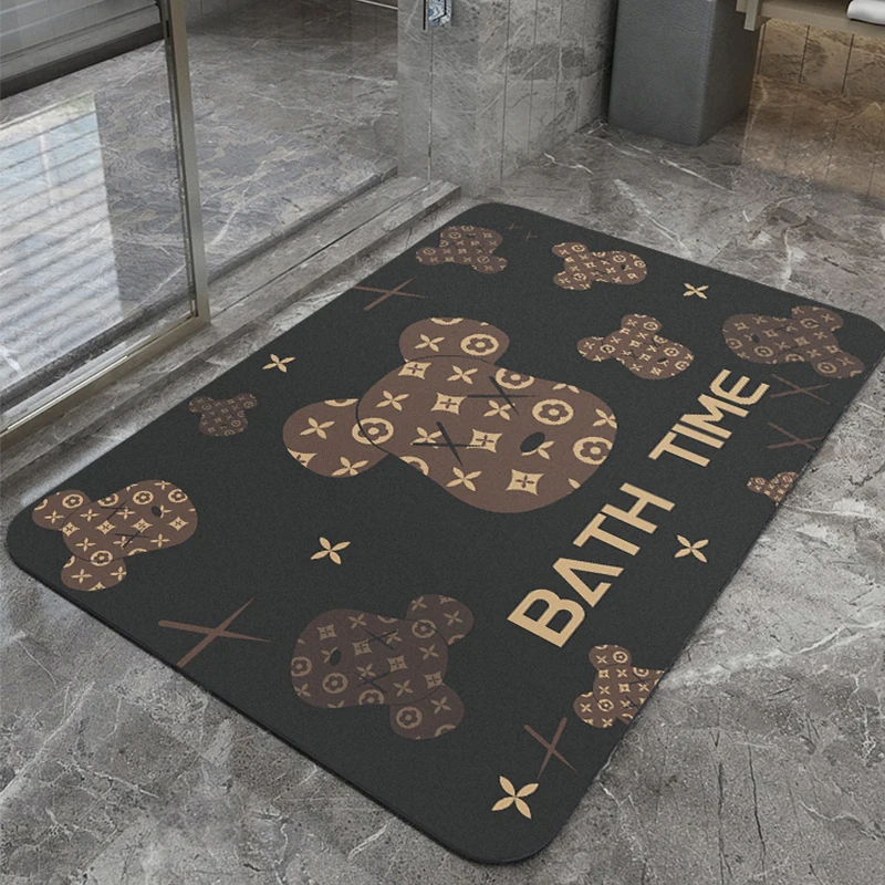 Резиновый коврик в скандинавском стиле для входной двери ванной кухонный ковер