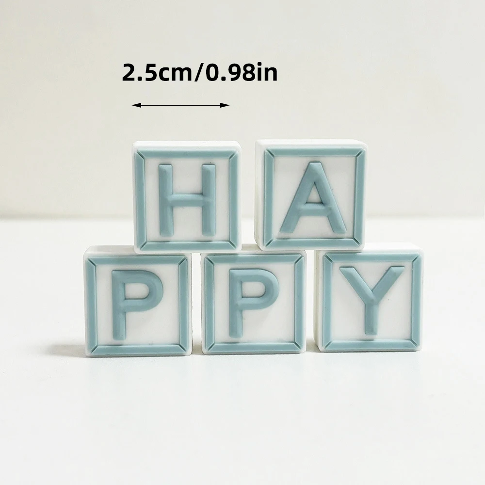 

Синий мини-топпер с медведем из ПВХ